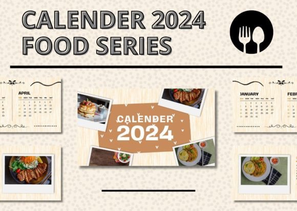 Download 2024 Calender Canva Template Food Series - Food Collection