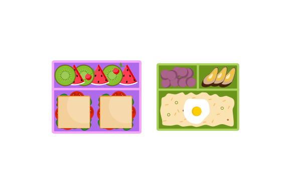 Download Lunchbox Containers with Bright Content - Bright content Collection