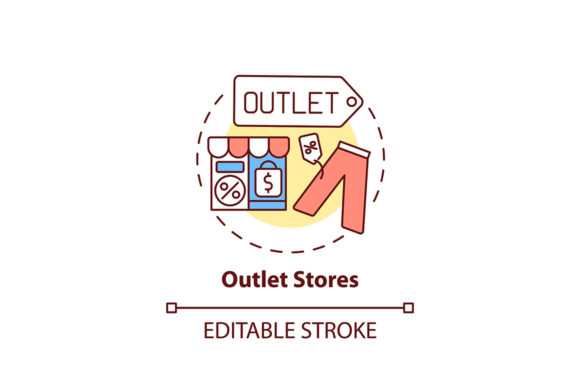 Download Outlet Stores Concept Icon - Stores Collection