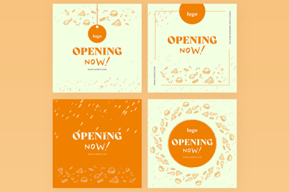 Download Opening Now Food Social Media Layout - Food Collection