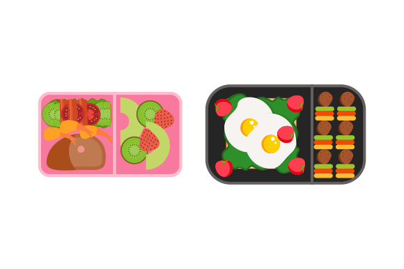 Download Lunchbox Containers with Bright Content - Bright content Collection