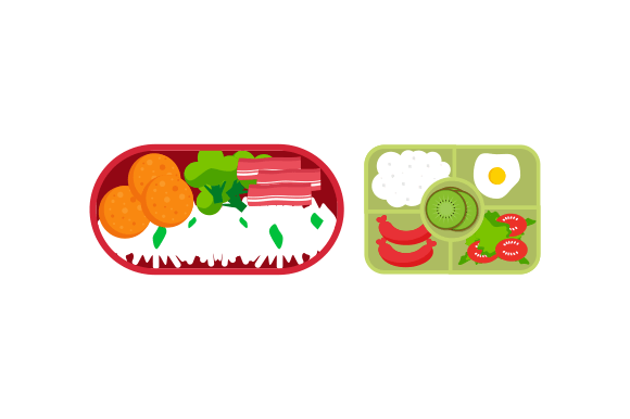 Download Lunchbox Containers with Bright Content - Bright content Collection