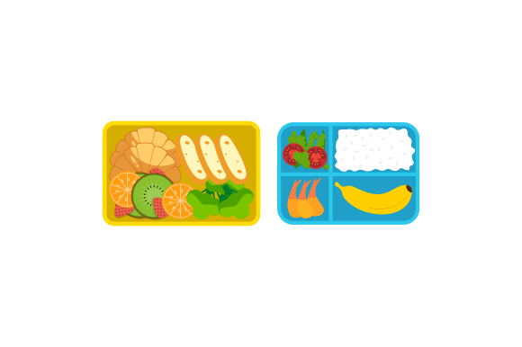 Download Lunchbox Containers with Bright Content - Bright content Collection