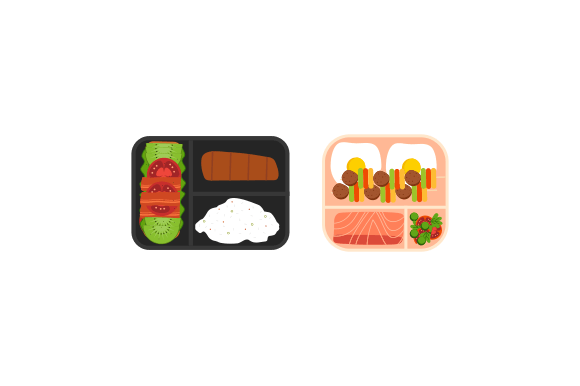 Download Lunchbox Containers with Bright Content - Bright content Collection