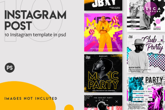 Download 10 Music Festival Instagram Post Set - Post set Collection