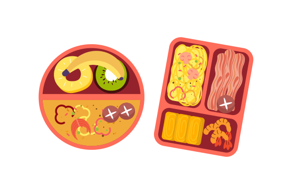 Download Lunchbox Containers with Bright Content - Premium Bundle