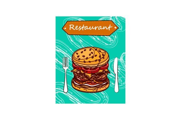 Download Bright Leaflet Designs for Fast Food Res - Food Collection